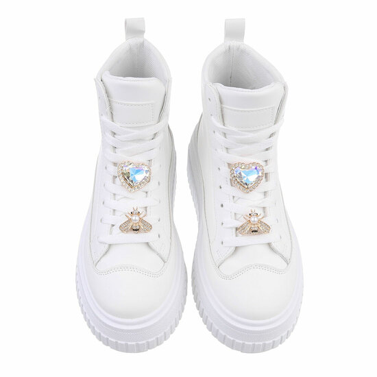 Witte hoge sneaker Sylvie