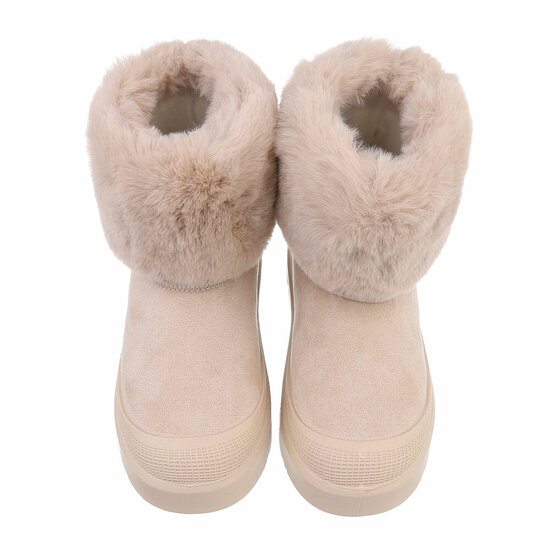 Beige daimen winterboot Roxanne