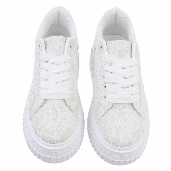 Witte lage sneaker Alegra