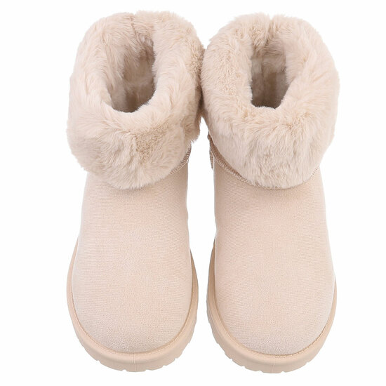 Beige daimen winterboot Ayala