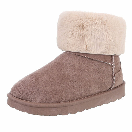 Kaki bruine daimen winterboot Ayala