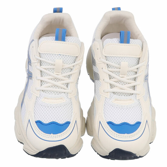 Blauwe lage sportieve sneaker Corola