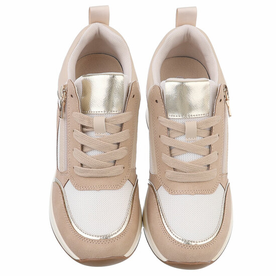 Camel hoge sneaker Benita