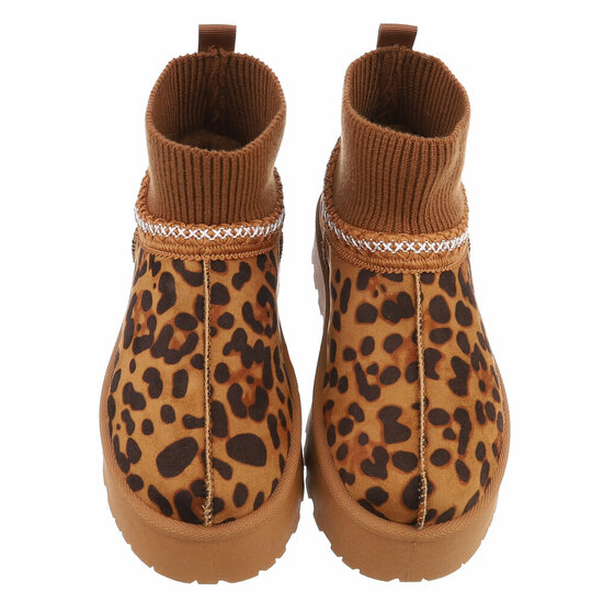 Leopard daimen winterlaarsje Louan