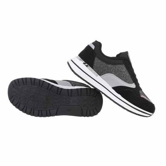 Zwarte lage sneaker Coba