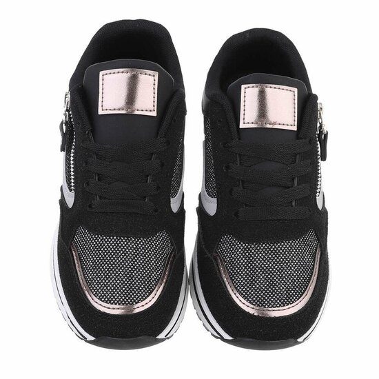 Zwarte lage sneaker Coba