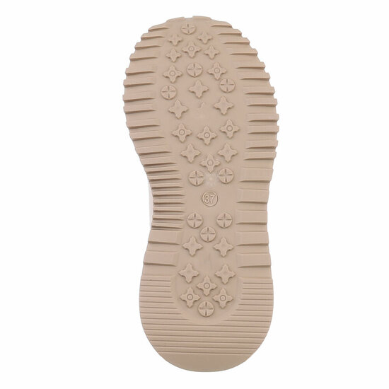 Kaki bruine lage sneaker Jannelie