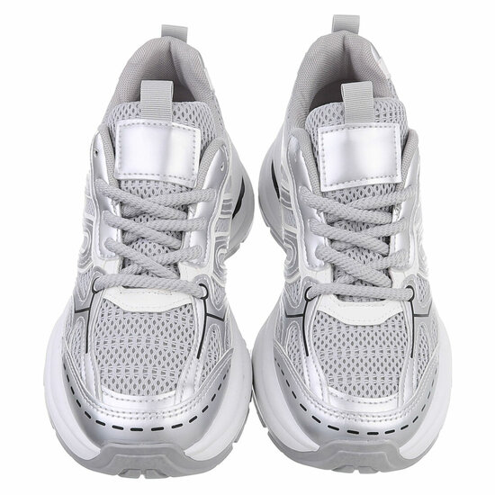 Zilveren lage sneaker Saakie