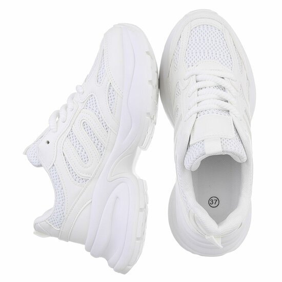 Witte lage sneaker Saakie