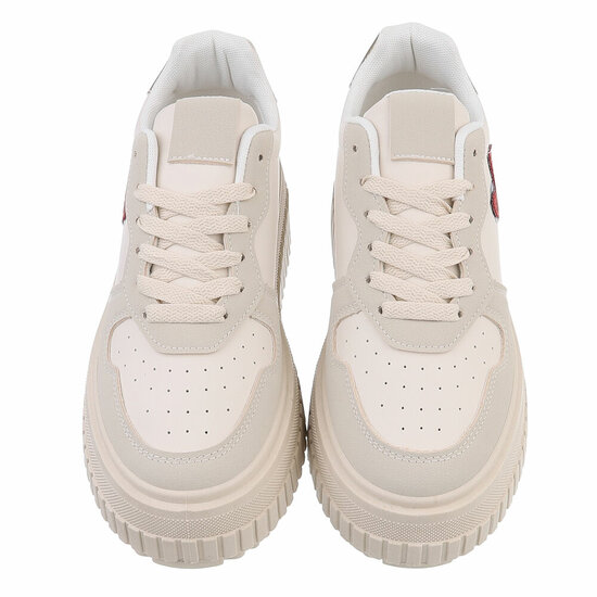 Beige lage sneaker Beata