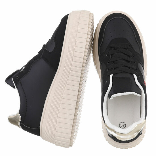Zwarte lage sneaker Beata