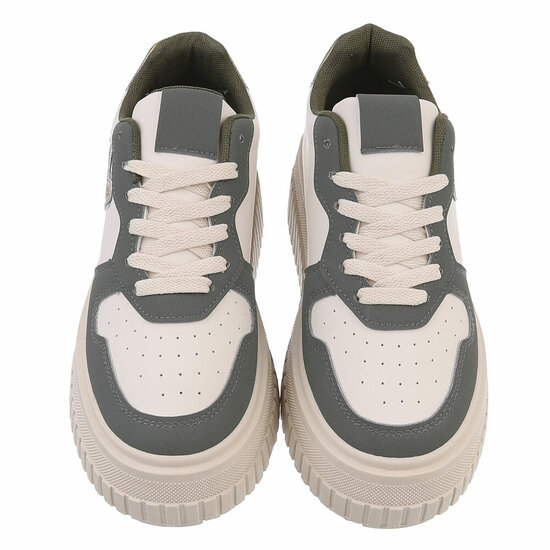 Groene lage sneaker Beata