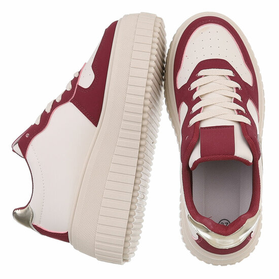 Bordeaux lage sneaker Beata