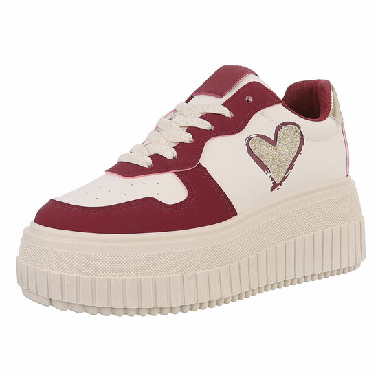 Bordeaux lage sneaker Beata