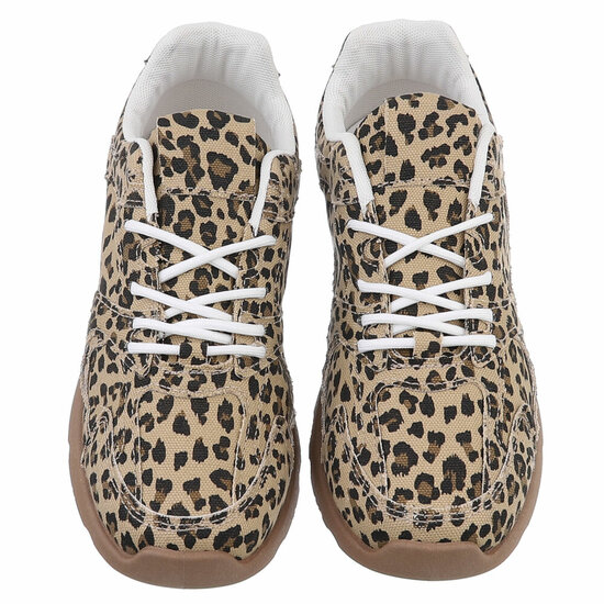  Lage sneaker Joelle met luipaardprint