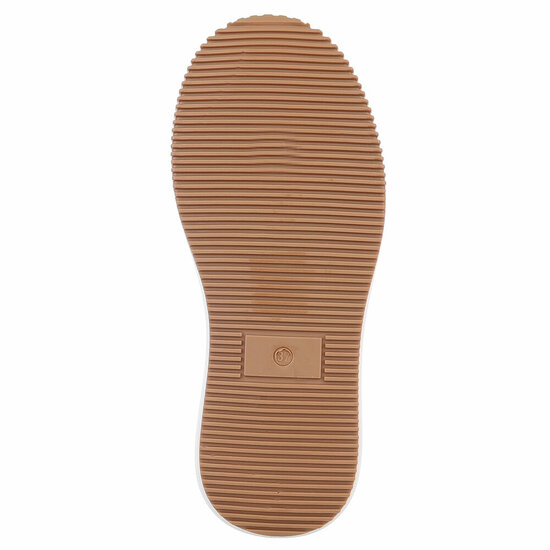 Witte lage sneaker Cecilia met luipaarddetail