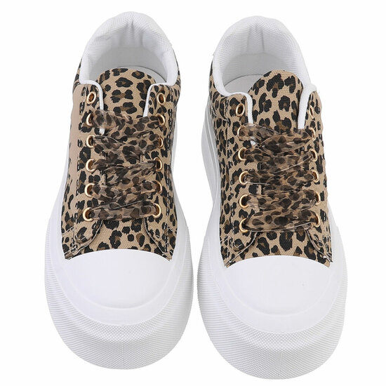 Lage sneaker Joyce met leopardprint