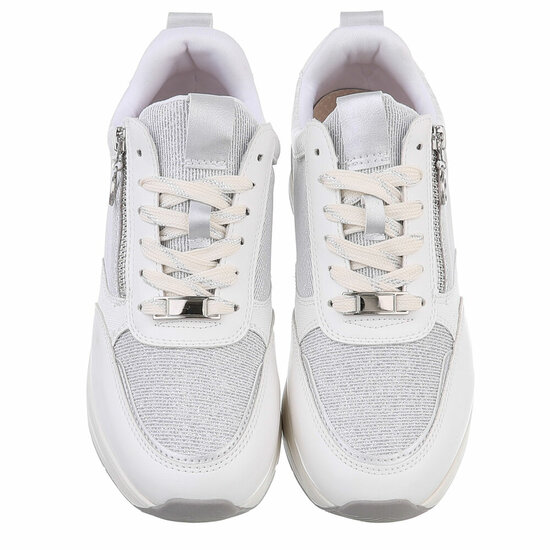 Witte lage sneaker Safia