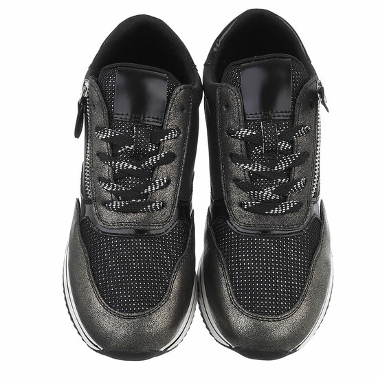 Zwarte lage sneaker Nuala