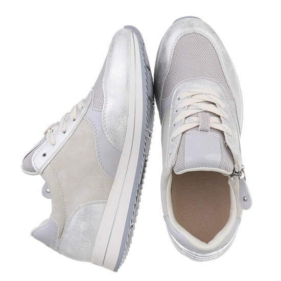 Zilveren lage sneaker Nuala