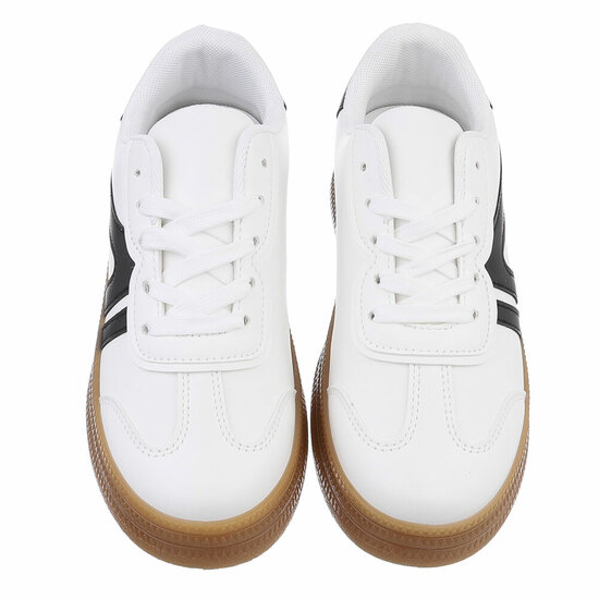 Witte lage sneaker Jorina