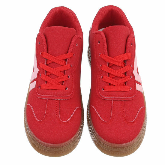 Rode lage sneaker Jorina