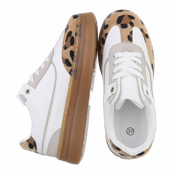 Witte lage sneaker Ivana