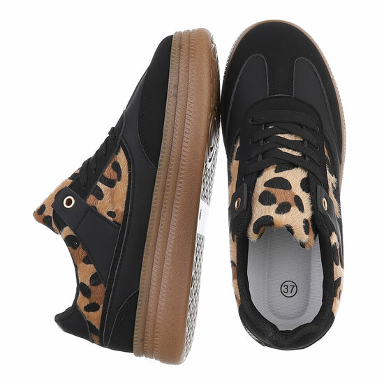 Zwarte lage sneaker Ivana
