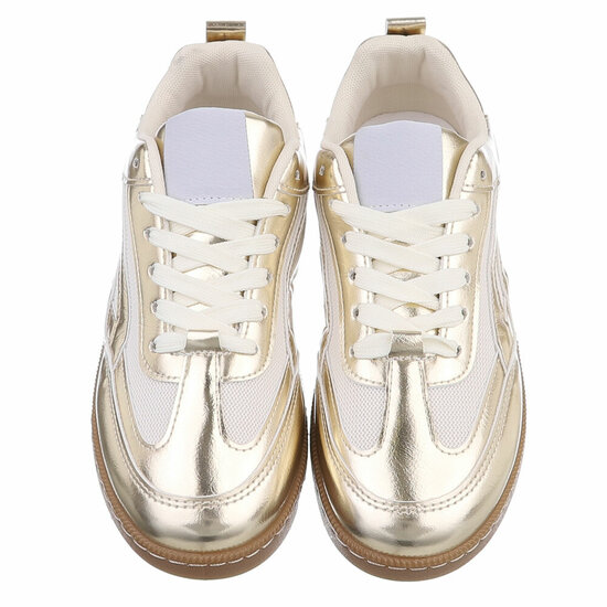 Gouden lage sneaker Berla