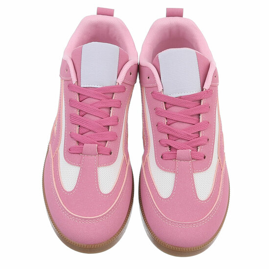 Fuchsia lage sneaker Berla