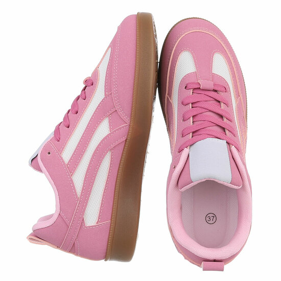 Fuchsia lage sneaker Berla