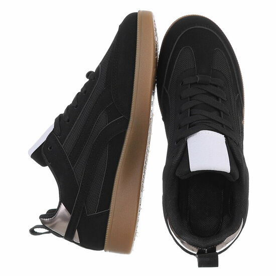 Zwarte lage sneaker Berla