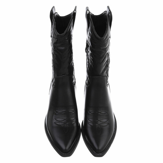 Bottines biker-western noires Bowien