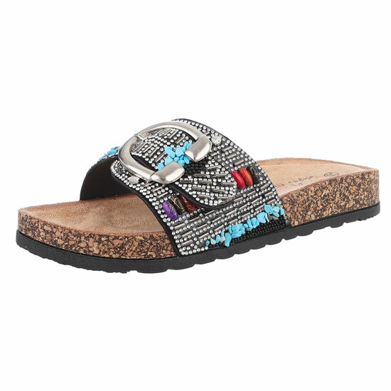 Zwarte mule Bjodie