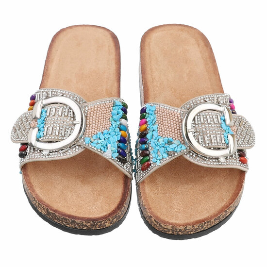 Beige mule Bjodie