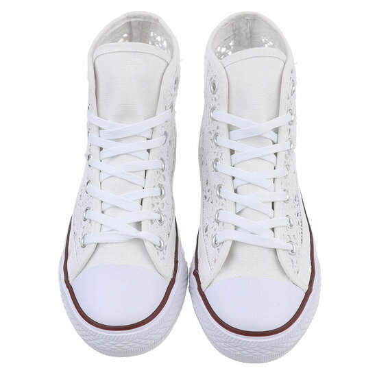 Baskets montantes blanches Clemence