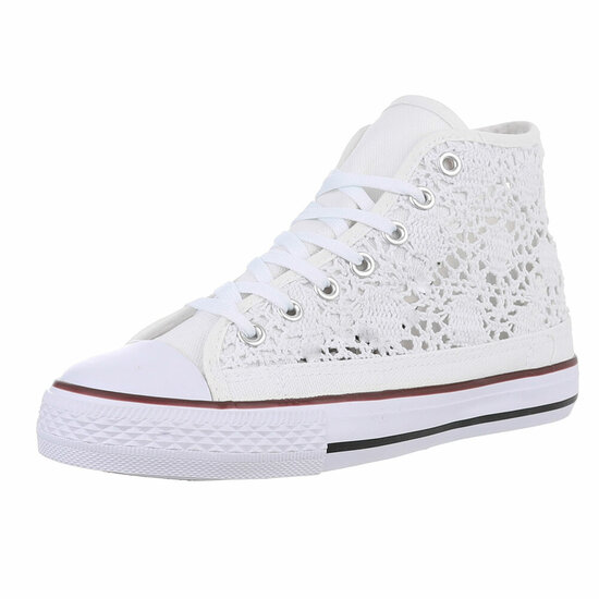 Baskets montantes blanches Clemence