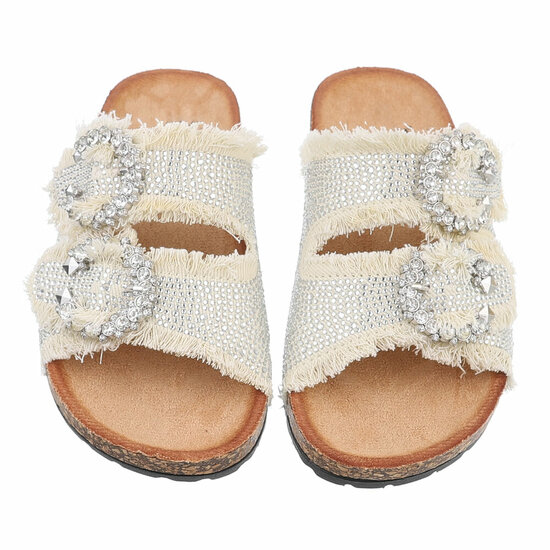 Beige mule Maryse