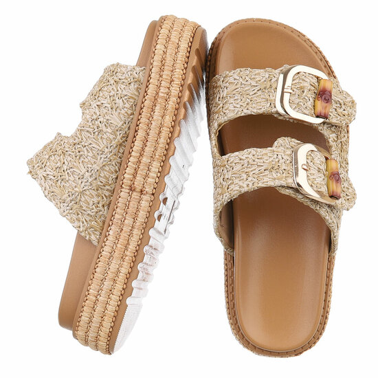 Beige mule Bobine