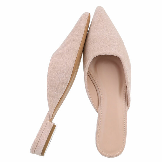 Beige mule Bregita