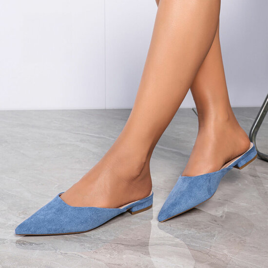 Blauwe mule Bregita