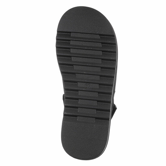 Zwarte daimen sandaal met platform zool Brinna
