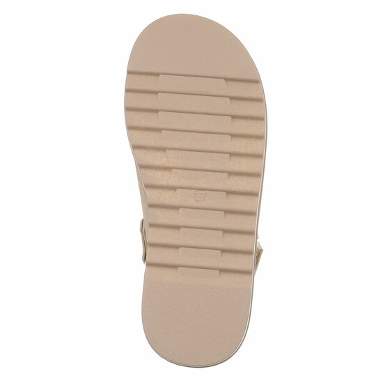 Kaki bruine daimen sandaal met platform zool Brinna