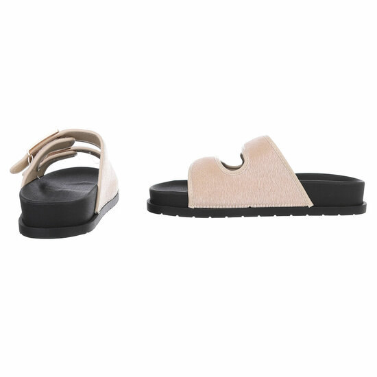 Beige mule Mireille