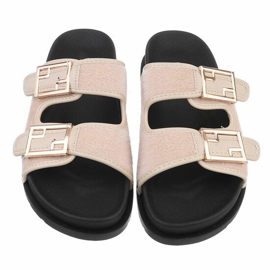Beige mule Mireille