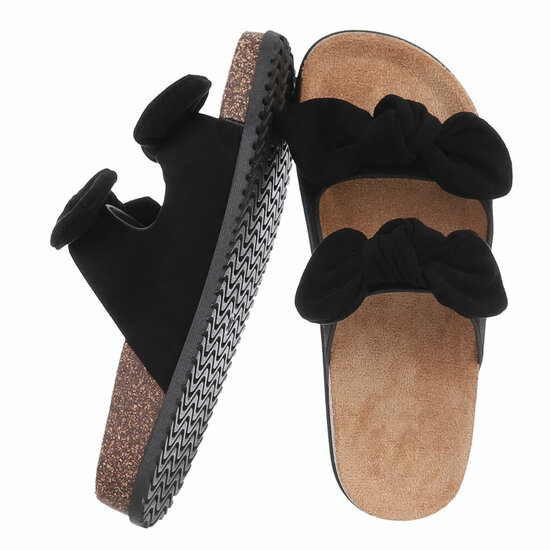 Mules noires Marga