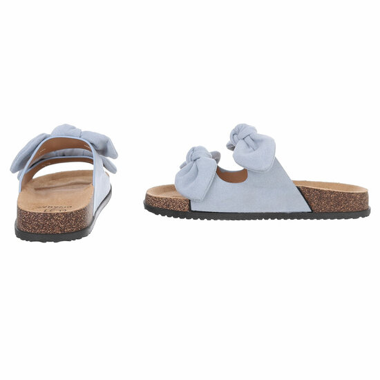 Mules bleues Marga