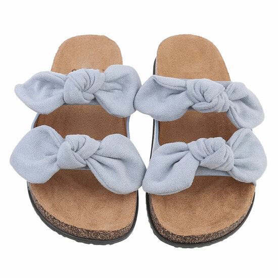 Mules bleues Marga
