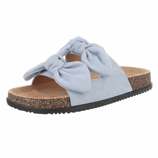 Mules bleues Marga