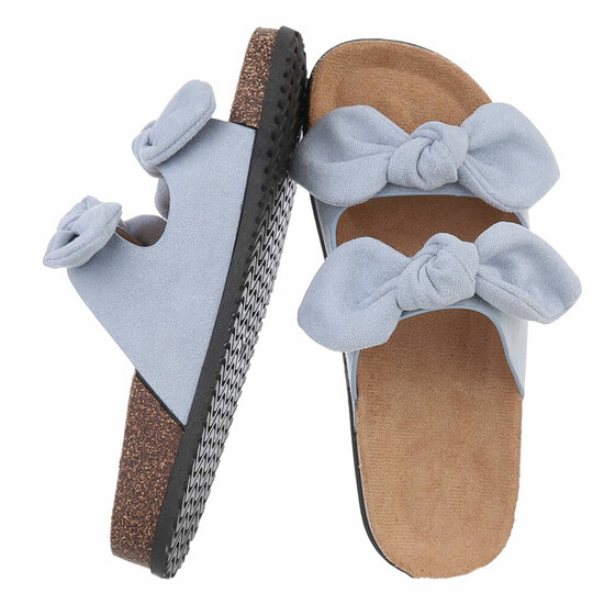Mules bleues Marga